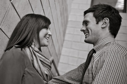 Couple Smiling at Each Other 