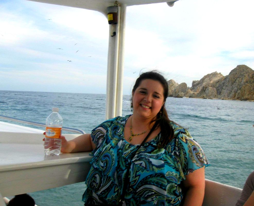 Ashley on an excursion in Cabo, Mexico