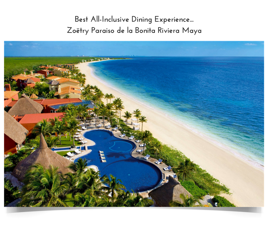 Apple Vacations' 2016 Crystal Apple Award Winner - Best All-Inclusive Dining Experience