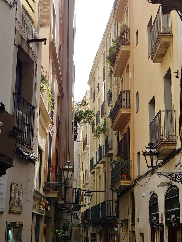 The walking tour of Barcelona