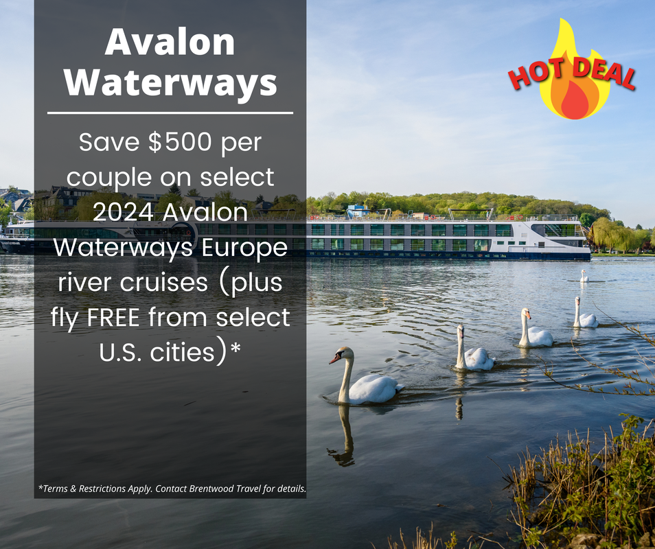 Avalon Waterways Come Sail Away Sale: Fly FREE (plus $500 per couple on select departures) from select U.S. cities on select 2023 Avalon Waterways Europe River Cruises*