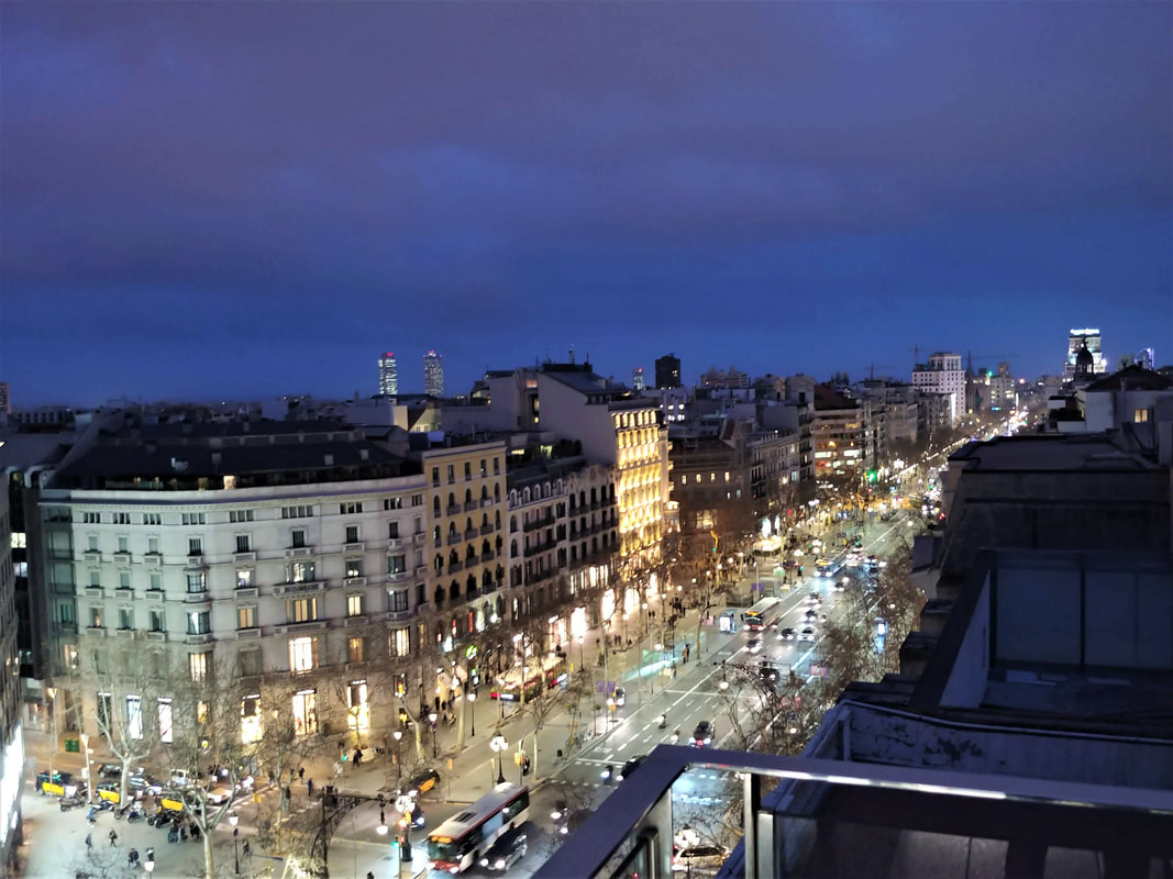 The views from the rooftop of Hotel Claris in Barcelona