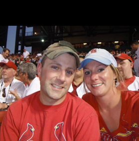 Couple at a Cardinals Game 