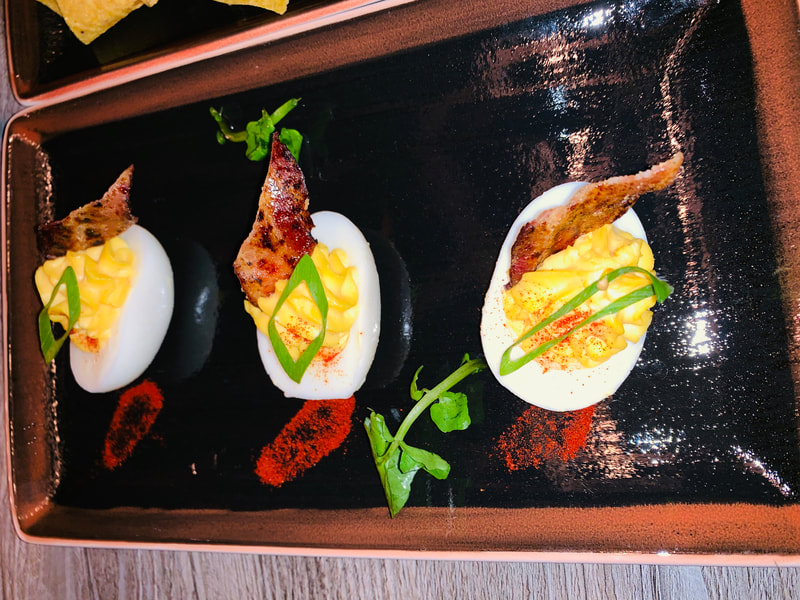 The deviled eggs at Q