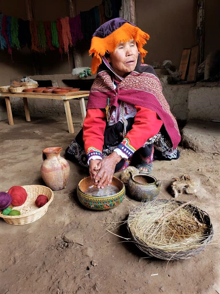 A Peruvian woman in Peru.