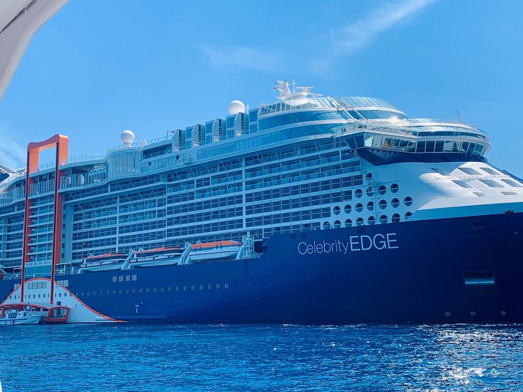 Photo of Stacey's Celebrity Edge ship.