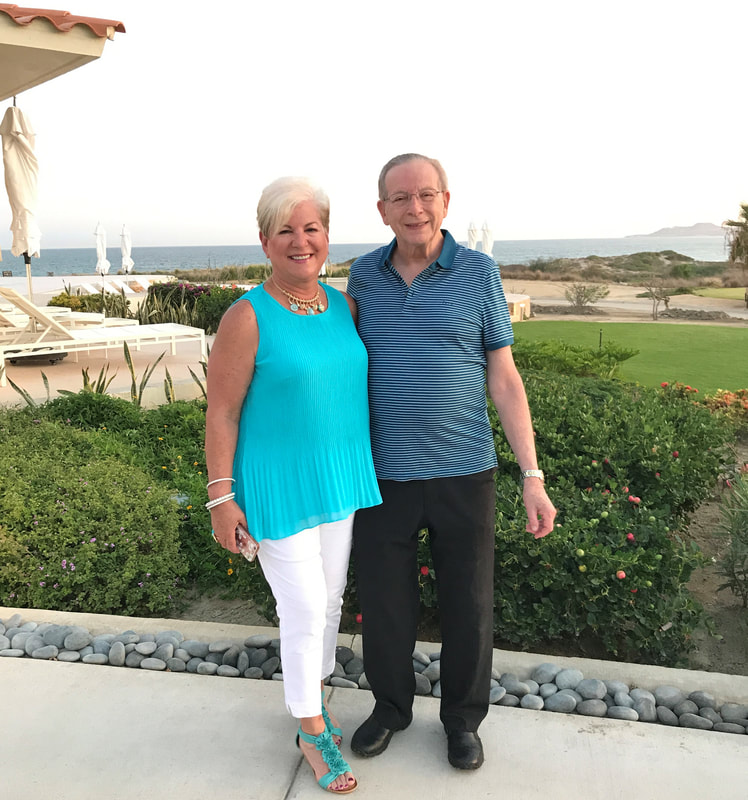 Stephanie and husband Will at Secrets Puerto Los Cabos Spa Resort in Mexico